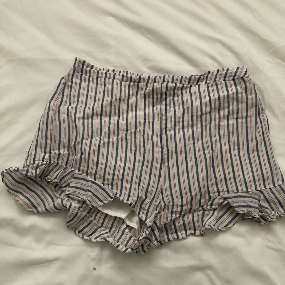 striped shorts